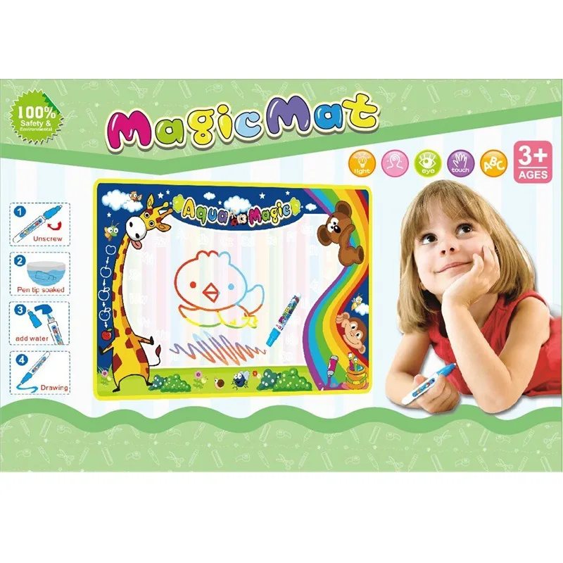 

Children Water Canvas Doing Homework Blanket Graffiti Sketchpad Baby Magic Canvas Magical Early Childhood Educational Toy