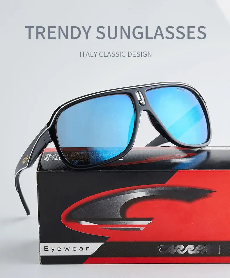 Square Carrera Men Vintage Sports Sun Glasses – Cinily