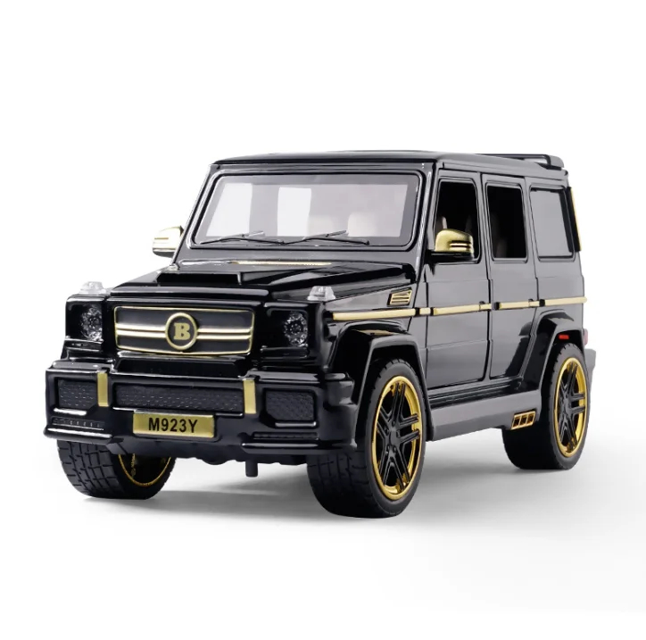 Высокая имитация 1:24 G65 литая под давлением игрушечная модель автомобиля металлические игрушки колеса автомобиля звук и светильник оттягивающийся автомобиль детская коллекция игрушек для подарка - Цвет: No Box
