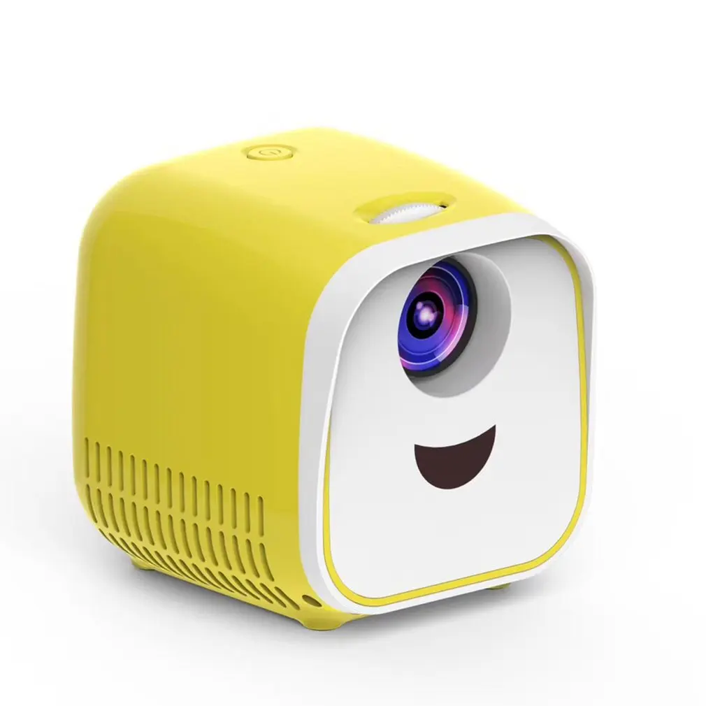 

L1 New Mini Projector WIFI USB Children Portable Projector Support Full HD 1080P Mini Early Education Projector Yellow version