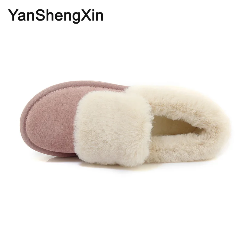 YANSHENGXIN/Женская обувь; зимние сапоги из коровьей кожи; теплая шерстяная женская обувь; зимние сапоги; 3 цвета; Модные женские ботильоны