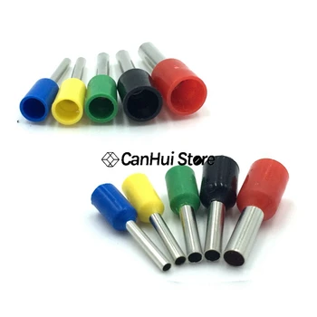 

1000pcs/Pack E0508 E7508 E1008 E1508 E2508 Insulated Ferrules Terminal Block Cord End Wire Connector Electrical Crimp Terminator