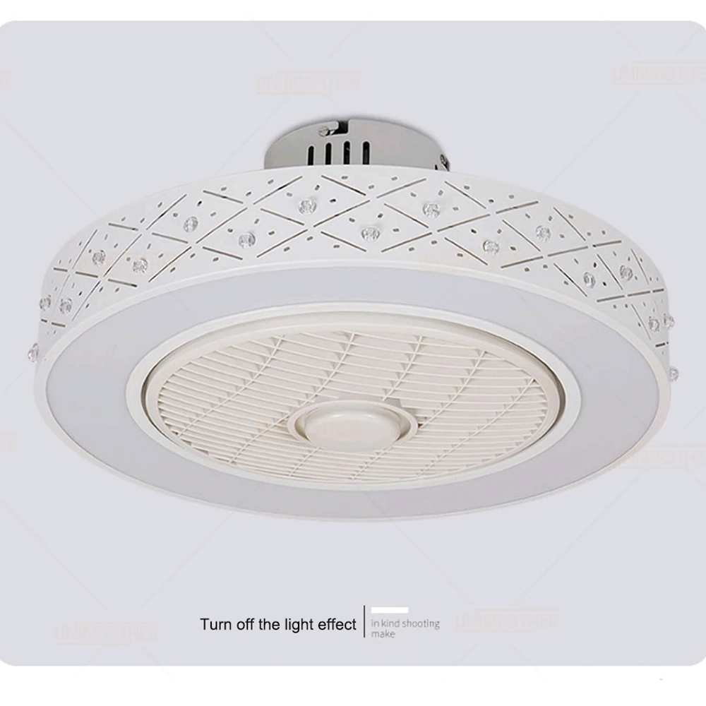 50cm ceiling fan Control control with Light Smart Cell Phone APP Wi-Fi Indoor home decoration modern lighting circular round