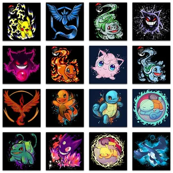 

Full Diamond mosaic Cartoon phoenix dinosaur tortoise 5d DIY Diamond painting Colorful ghost Diamond embroidery animals fox frog