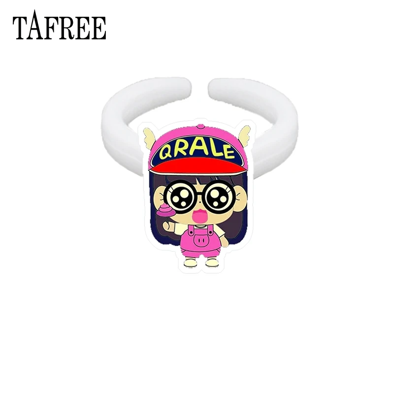 TAFREE новые резиновые кольца Dr. Slump QRALE ARALE Акриловые Кольца для мальчиков девочек