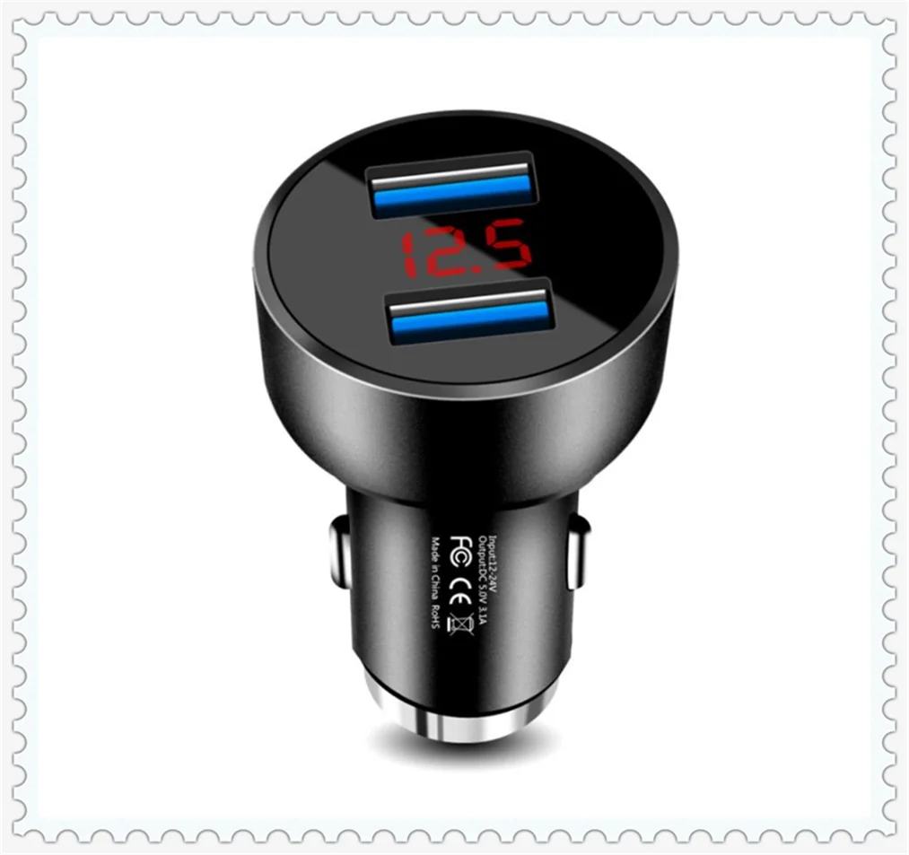 2021 USB Автомобильное светодиодный ное зарядное устройство для телефона