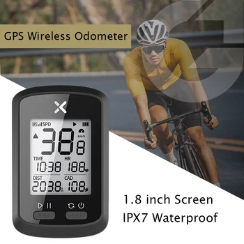 

GPS Bike Computer Wireless Speedometer Waterproof Bicycle Bluetooth Speed Heart Rate Backlight Cycling Computer Stopwatch