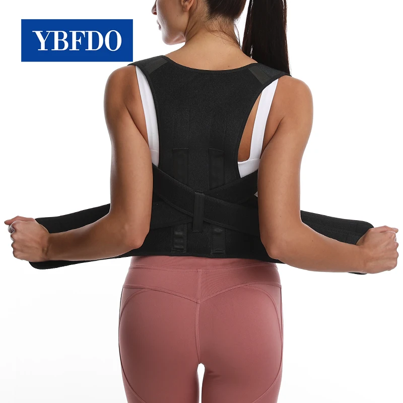 YBFDO Adjustable Back Posture Corrector Braces Shoulder Support Belt