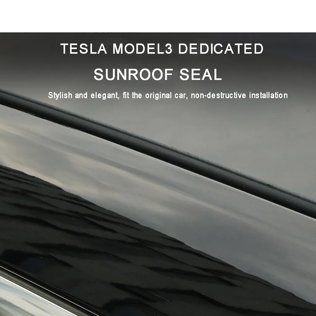 1 шт. рулон уплотнительной полосы ветрового стекла крыша защита от ветра снижение шума уплотнение комплект для Tesla модель 3#1017y20