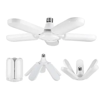 

1pc Foldable Energy Saving Blade Deformable LED Garage Light Adjustable Ceiling Lamp