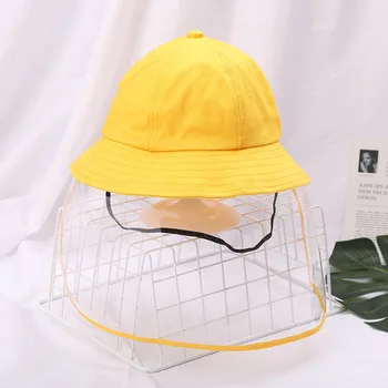 

Children Japanese-style Bucket Hat Safe Protection Anti-droplet Small Yellow Hat Spring Students Dustproof Bucket Hat