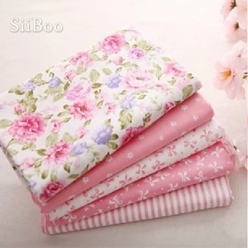 

Free shipping pure cotton High grade 48*48cm(18.9'') pink print fabric for DIY accessories/Christmas decoration SP229
