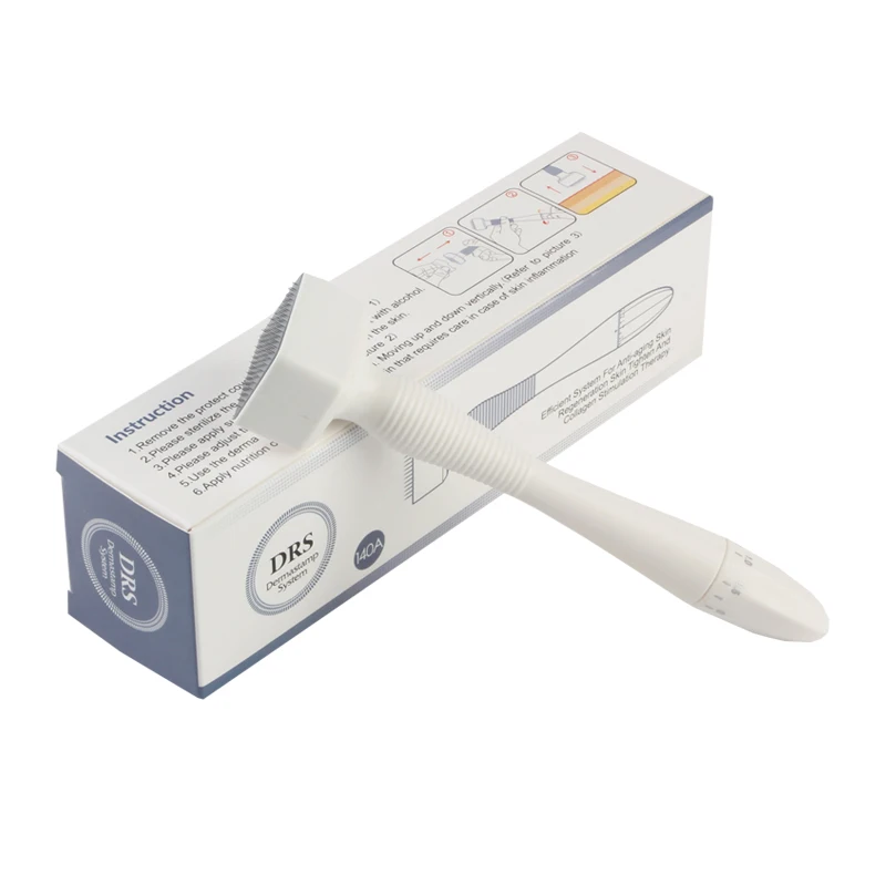 Микроиглы Derma Stamp DRS 140 A, микроиглы Mezoroller для ухода за кожей лица, лечения бороды, кожи головы, роста волос, жидкость Derma Stamp DRS 140 A