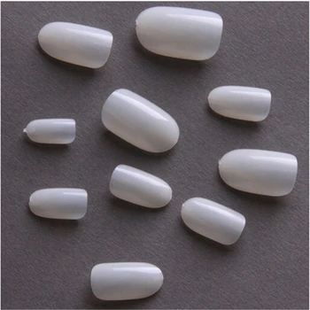 

600Pcs Short Oval Round False Nail Tips Full Cover Fake Nails Press On Fingernails Nep nagels For Manicure Acrylic Nails