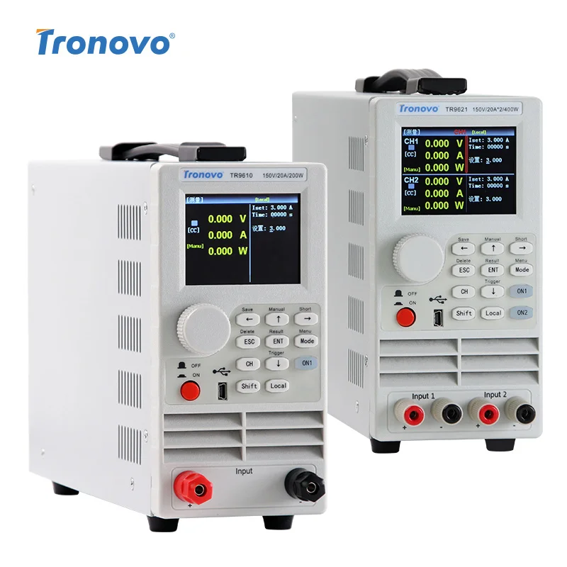 Negative Electronic Load Tester Programmable DC Dual Charger LED Drive Switch Battery Capacity Test