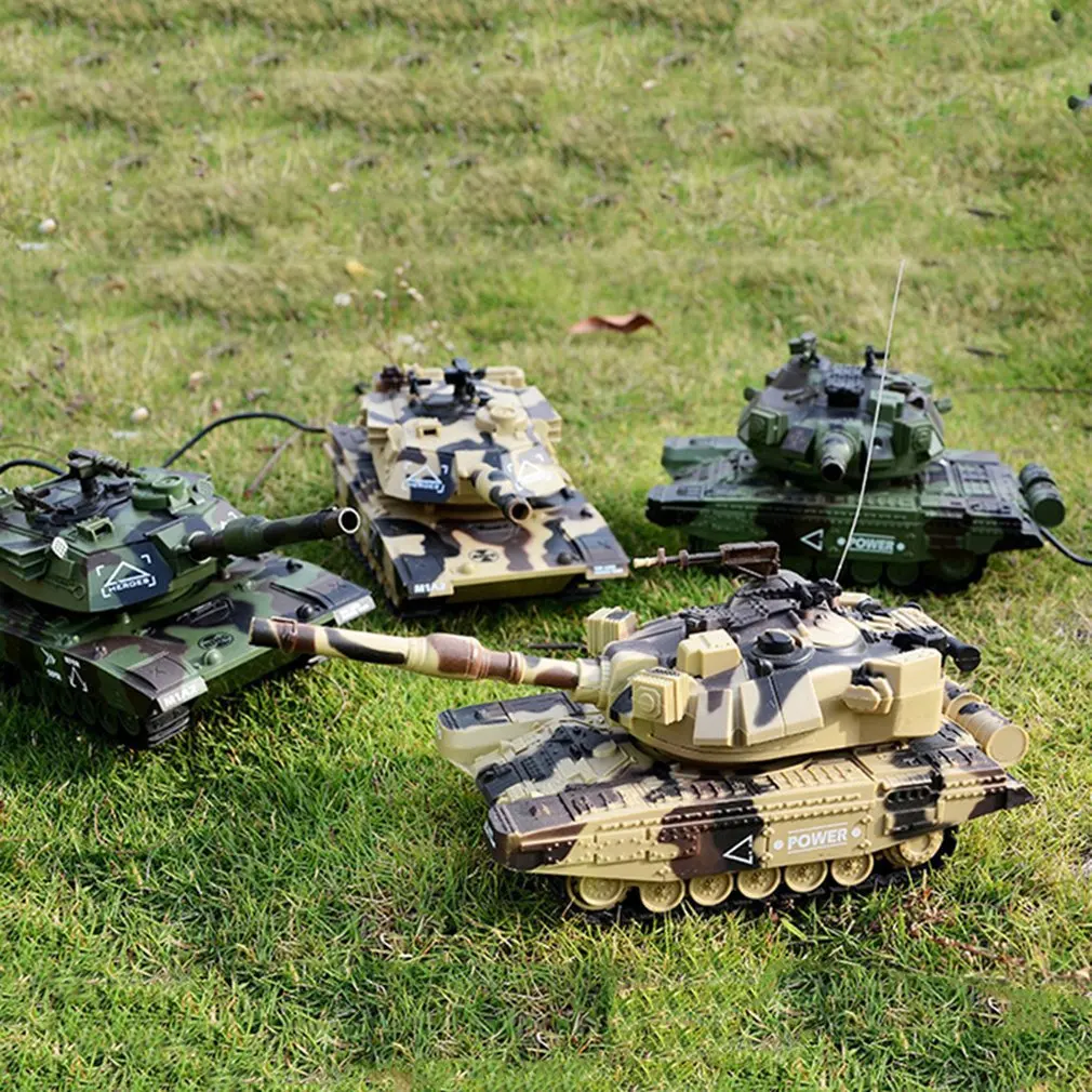Моделирование 1:32 RC боевой гусеничный Танк радиоуправляемые игрушки автомобиль может запускать мягкие пули детский подарок