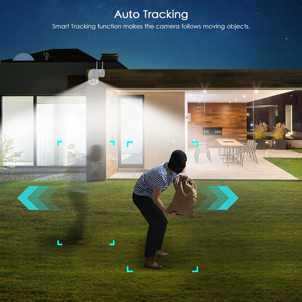 ar livre, AI Auto Tracking CCTV, Speed