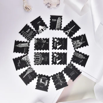 

HOT 4Pcs/lot Vintage Paris Tower Paper Book Markers Noctilucent Magnetic Bookmarks For Books School Supplies