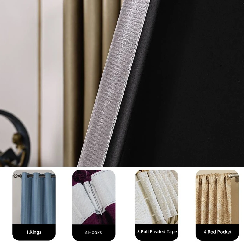 Custom 310cm Solid Blackout Curtains 6