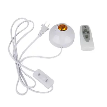 

Wireless Remote Control Lamp Holder E26E27 Bulb Universal Socket With Timer Remote Control LED Night Light UV Led Lamp Base