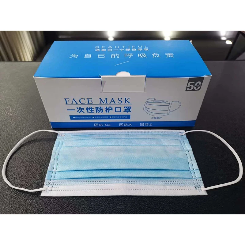 

50pcs/lot Disposable Protective Mask Mouth 3-ply PM2.5 N95 Nonwoven Anti-fog Droofdust Profession Mask Soft Breathable