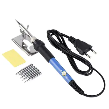 

8pcs set Electric Iron 60W European Standard Two Round Plug Electric Iron 220V Set Kit Electric Iron