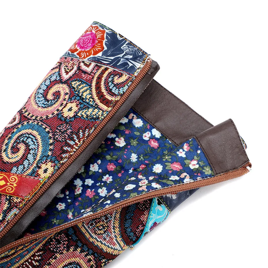 Vintage Women Knee High Boots Genuine Leather Riding Boots Autumn Winter Round Toe High Square Heels Western Cowgirl Boots Shoes (2)