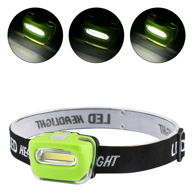 

Portable COB LED Camping Hiking Fishing Headlamp Head Torch Light 3 Modes Headlight Waterproof Outdoor Cycling Camping Equipment