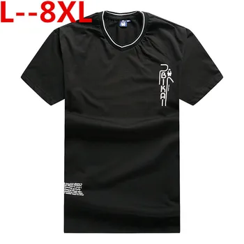 

10XL 8XL 6X Men Summer Printed T-shirts Plus Size T shirt Homme Short Sleeve T Shirts Cotton Men's Tee Shirts Man Brand Camiseta