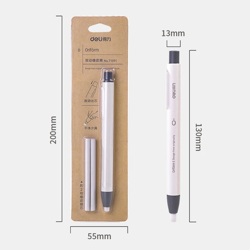 Easily Press The Rubber Student With A Stationery Creative Automatic Retractable Pen Eraser Clean Art Painting Supplies