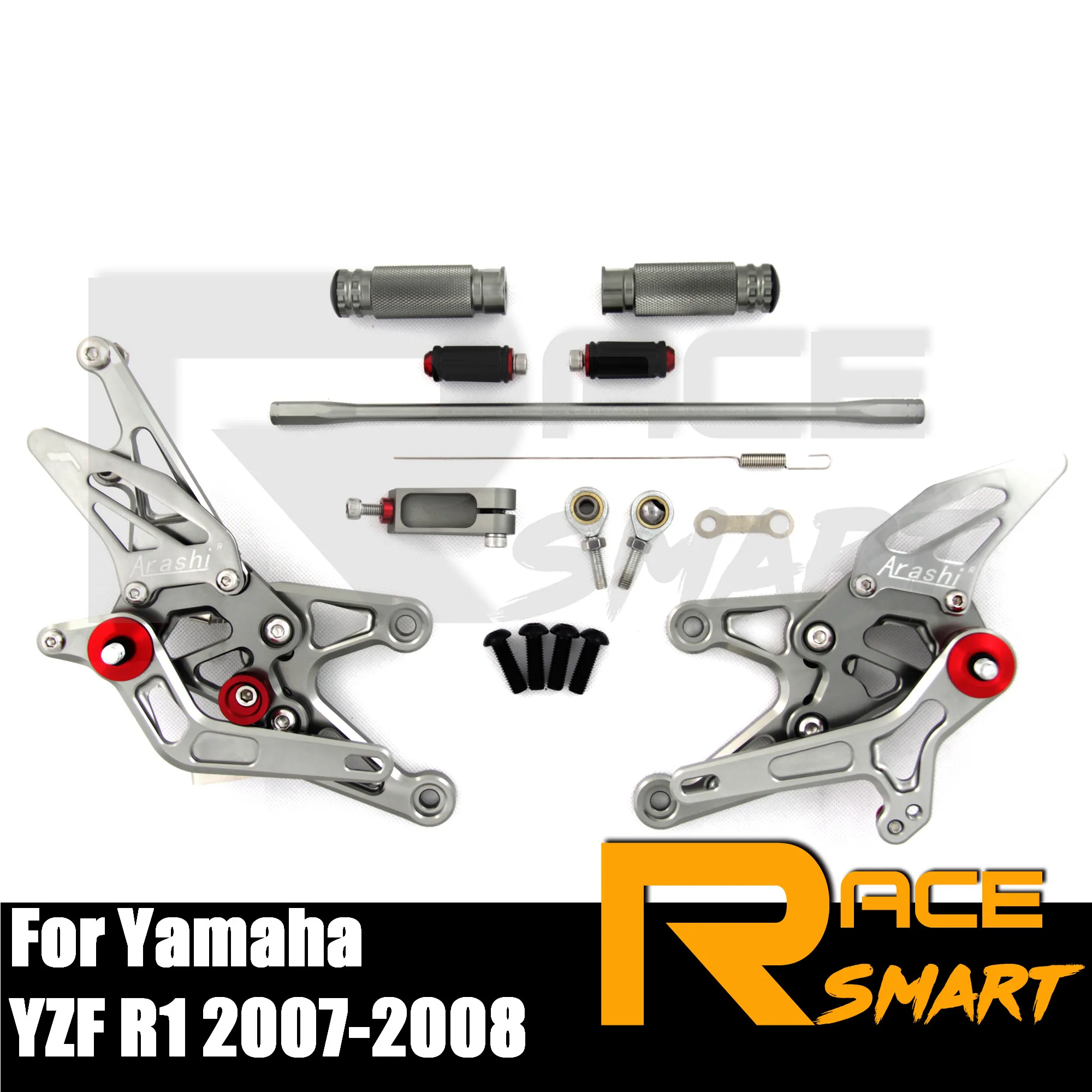 CNC регулируемые Задние подножки педали аксессуары для мотоциклов YAMAHA YZF R1 2007 2008 R 1