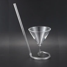 IALJ Топ креативная винтовая спиральная соломинка молекулярное коктейльное стекло для бара вечеринок вина бокал мартини бокал шампанского бокал вина Шарм