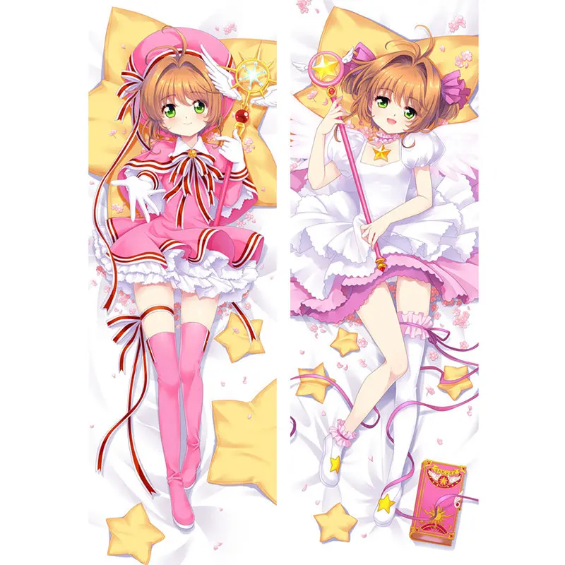 Polyester Аниме Card Captor Sakuraes Наволочки Dakimakura Чехол CCS сексуальные девушки 3D двухсторонняя постельные принадлежности обниматься тела Чехол CS01 - Цвет: Polyester