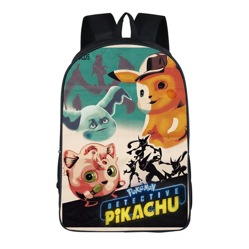 Cartooon рюкзак Pokemon подростков дети мальчики девочки Пикачу школьные сумки женские мужские рюкзаки для ноутбука