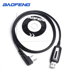 OPPXUN USB Programming Cable and Software CD for Baofeng Walkie Talkie UV-5R Serise BF-888S Kenwood Wouxun Accessories Kit