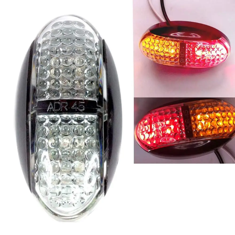 Waterproof 10pcs 4 Led Side Marker Light Car Truck Trailer Lorry Rear