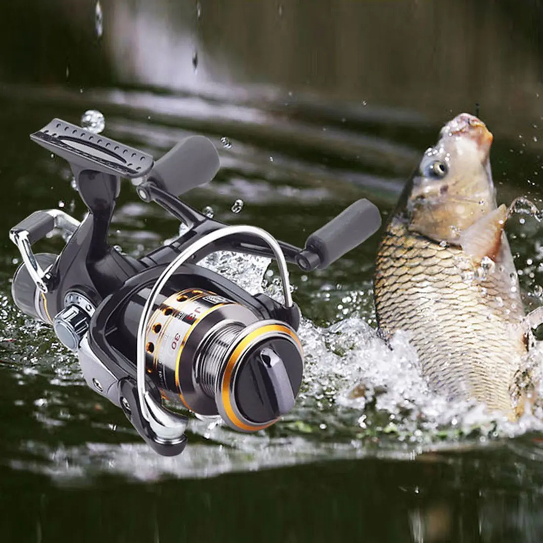 Carbon Front and Rear Drags 18KG Drag 9+1 BB Metal Spool Double / Wooden Handles Available Fishing Reel Carp Spinning Reel