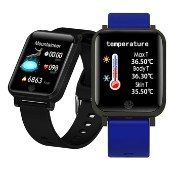 

Bakeey F29 Temperature Measurement Smartwatch Heart Rate Blood Pressure Oxygen Monitor Weather Display Smart Watch Android IOS