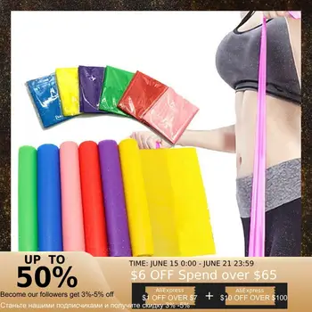 

2m Elastic Yoga Band Fitness Health Exercise Sport Latex Resistance Belt Body Stretching T4L7