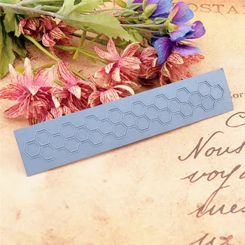 

15x3cm cellular Embossing folders Plastic bump Scrapbooking DIY Template Fondant indentation Cake Photo Album Card Make
