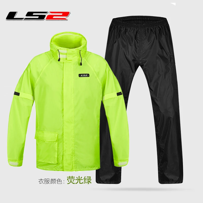 Abolladura Complaciente ballena azul LS2-locomotora de motocicleta impermeable para conducción, pantalones de  lluvia, traje para hombre y mujer, engrosamiento individual, equipo de  viaje para lluvia antitormenta _ - AliExpress Mobile