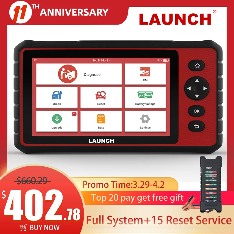 US $409.38 LAUNCH CRP909C OBD2 Scanner Professional OBD 2 Car Diagnostic Scanner Airbag SAS TPMS IMMO Reset OBD Code Reader LAUNCH ODB