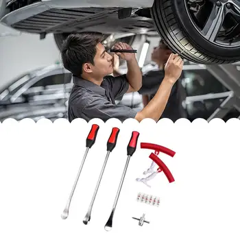

15 Inch Multi-Function Tire Crowbar Tire Removal Lever Valve Needle Tyre Protector Tire Repair Tools