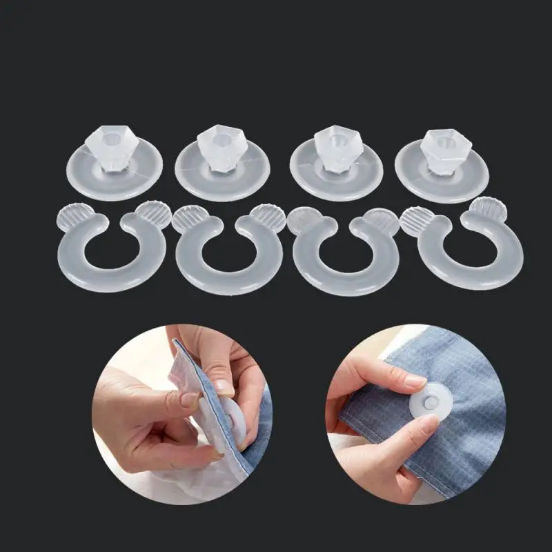 4Pcs Non-slip Bed Sheet Quilt Blanket Clip Plastic Cover Duvet-Sheet Fastener Fixer Garment Accessories Sleep Anti-run Devic | Дом и сад