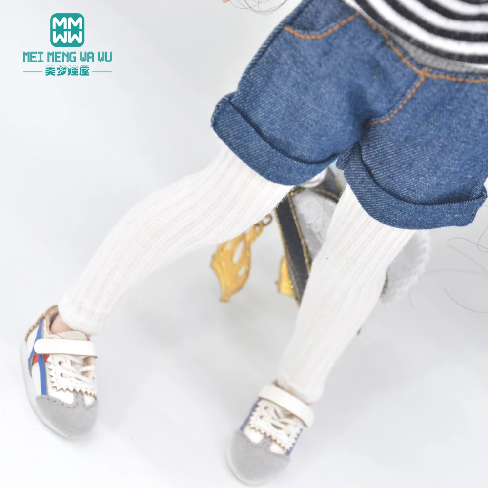 블라이스 의류 장난감, 아존 OB23 OB24 인형 액세서리, 패션 블랙 재킷, 데님 반바지, 레깅스, 신제품
