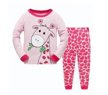 Baby 100% Cotton Pajama Sets Cute Sheep Animal Sleepwear Kids Cosy Pajamas Long Sleeve Tshirt Trousers Suits Boy Girl Clothes designer nightgowns Sleepwear & Robes