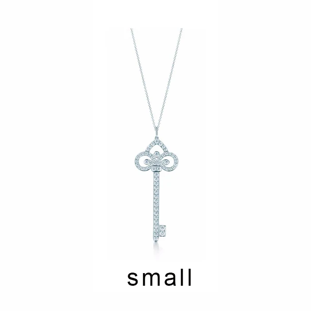XL TFB RLLEN 925 пробы Серебряный леденец крест индивидуальный ключ в форме DIY ожерелье кулон подарок для женщины - Цвет камня: 6