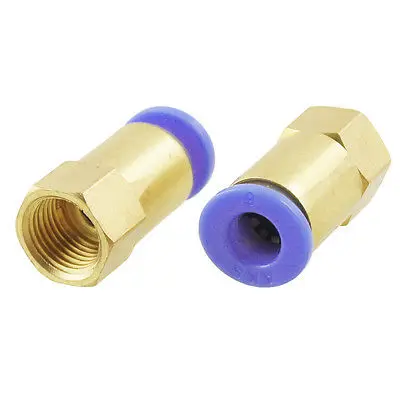 

2 Pcs Female Threaded 8.5mm x 6mm Pneumatic Fitting Connectors
