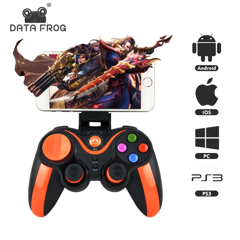 

DATA FROG Game Controller For IOS Wireless Bluetooth Gamepad Support Official App For PUBG Android Joystick For PC PS3 TV Box