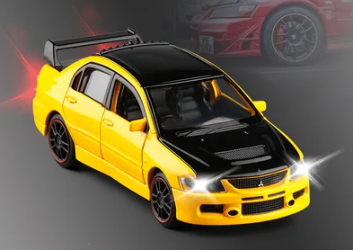 1/32 Mitsubishi Lancer EVO IX 9 RHD литой модельный автомобиль игрушки для детей Подарки - Цвет: D